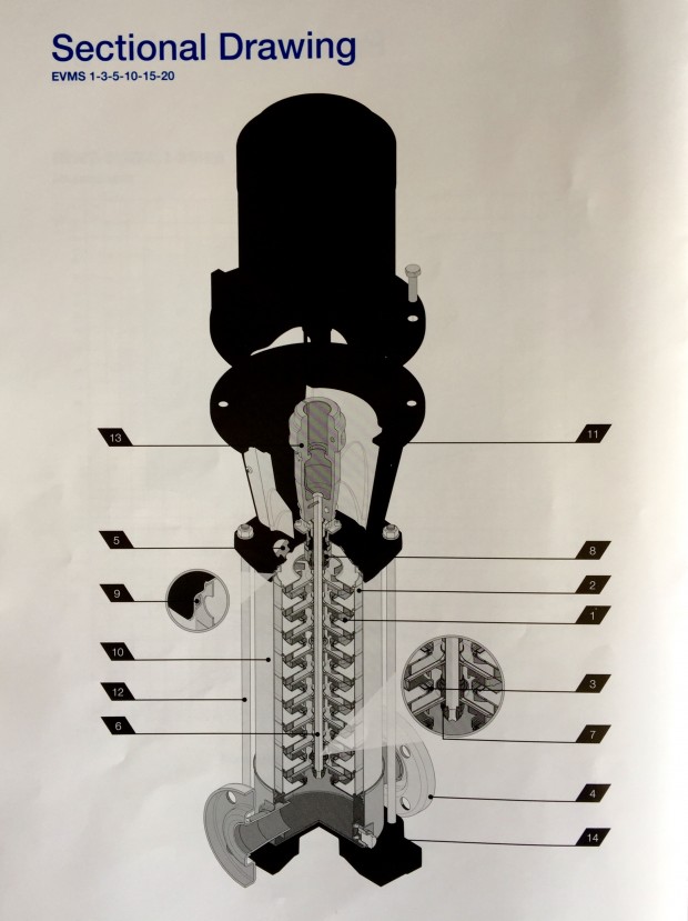 EVMS sectional drawing